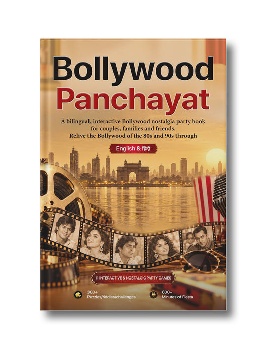 Bollywood Panchayat : A bilingual, interactive Bollywood nostalgia party book for couples, families and friends. Relive the Bollywood of the 80s and 90s through