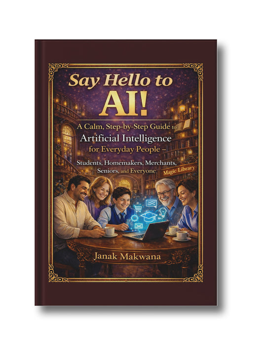 Say Hello to AI!: A Calm, Step-by-Step Guide to Artificial Intelligence for Everyday People – Students, Homemakers, Merchants, Seniors, and Everyone