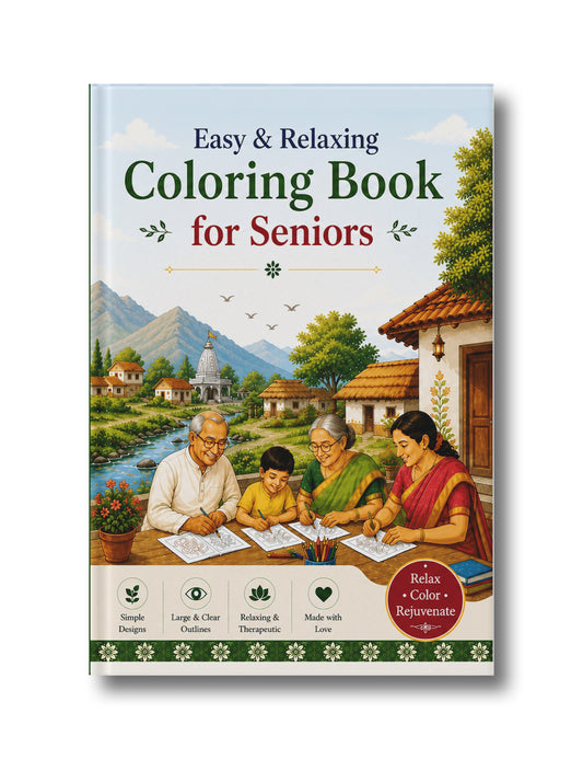 Easy & Relaxing Coloring Book for Seniors